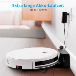 MEDION Staubsaugerroboter Mit Ladestation E40 (Staubsaugerroboter Für Hartböden, Fliesen, Laminat, Optimiert Für Tierhaare, Direkte Absaugung, Automatische Rückkehr Zur Ladestation) -Staubsauger Förderung 09486376b0bf86a756fd4f9eb274541c