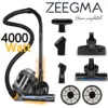 Staubsauger Zeegma Zonder Base Jet Beutellos Mit Set Von Aufsätzen Schwarz 4000W Bodenstaubsauger