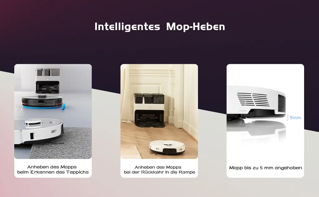 Roborock S7 Pro Ultra Sonic Staubsauger Roboter Mit Empty Wash Fill Dock Absaugstation 5100Pa Selbstwaschend Selbstauffüllend Selbstentleerend LiDAR APP Weiß (Upgrade Von Roborock S7,VS S7 MaxV Ultra/S8 Pro Ultra) 11 Roborock S7 Pro Ultra Sonic Staubsauger Roboter Mit Empty Wash Fill Dock Absaugstation 5100Pa Selbstwaschend Selbstauffüllend Selbstentleerend LiDAR APP Weiß (Upgrade Von Roborock S7,VS S7 MaxV Ultra/S8 Pro Ultra) – Bild 11