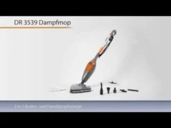 CLATRONIC Dampfmop DR 3539 Anthrazit- Orange Dampfreiniger Reiniger Dampfwischer -Staubsauger Förderung 12968379cc0eb0b4c624b580f680c377