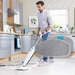 5 Ersatzpads Für Dampfreiniger , Dampfbesen Wischbezug Für Eine Porentiefe Reinigung, Dampfmop Ersatz Mit Klettunterseite -Staubsauger Förderung 14659d7f2cb6ea065003040e4b371ef6