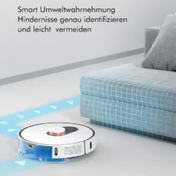 Roidmi EVE Plus Roboter Staubsauger Nass-Trocken-Saugroboter,50 Watt,2700pa Mit Sauberer Basis Und Beutel,Weiß -Staubsauger Förderung 183c844511be35ea5e40840d28d614bf