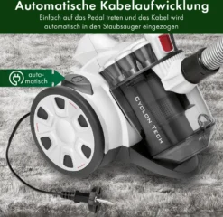 ProfiCare® Staubsauger Beutellos Für Parkett, Teppich, Fliesen, 700 Watt Bodenstaubsauger Mit HEPA-Filter, Staubsauger Ohne Beutel Inkl. 3 Bürsten Und 4-fach Mikrofiltersystem, PC-BS 3110 -Staubsauger Förderung 1c31df979aaf06783af2ab553632d793