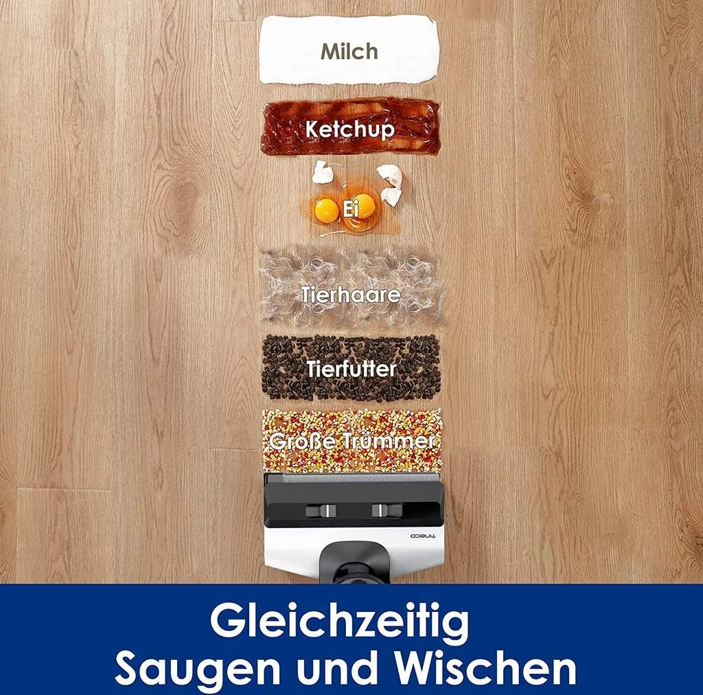 Tineco Floor ONE S5 PRO 2 Smart Nass-Trockensauger Wischmopp, LCD-Display, Bodenreiniger,35 Min. Laufzeit, Wi-Fi, App Und Sprachführung 2 Tineco Floor ONE S5 PRO 2 Smart Nass-Trockensauger Wischmopp, LCD-Display, Bodenreiniger,35 Min. Laufzeit, Wi-Fi, App Und Sprachführung – Bild 2