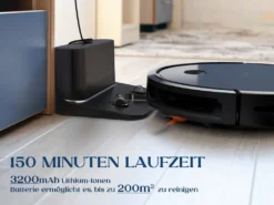 KYVOL E25 Staubsauger Roboter 2600PA Mit Ladestation, WLAN Staubsauger Mit Präzise Kartentechnologie, Bis Zu 150Min Laufzeit -Staubsauger Förderung 2f559367a6db473dbc79ee3a8d317c00