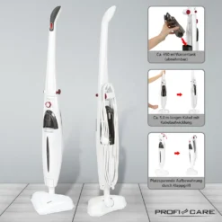 ProfiCare Dampfmop PC-DR 3093 Anthrazit-weiss / 1.500 Watt / Dampfreiniger Für Alle Bodenbeläge / 99 % Gegen Viren -Staubsauger Förderung 33d5e6b7204181b3a864ec8d9978d168