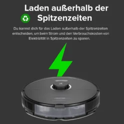 Roborock S8 Staubsauger Roboter Saugroboter 6000 Pa DuoRoller-Bürste VibraRise Wischen 3D-Mapping Reactive 3D-Hindernisumgehung (Schwarz) Mit 2pcs Mopp -Staubsauger Förderung 36f54feff673507071a49a11ae271e7d