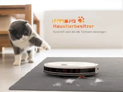 Kyvol E31 Saugroboter Mit Wischfunktion 2200Pa Wischroboter, 150Min. Laufzeit, Smart Navigation, Funktioniert Mit Alexa,ideal Für Tierhaare, Teppiche Und Hartböden, Weiß [+] -Staubsauger Förderung 39e1a57002bb1085e17835d5b779ccb5