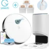 Yeedi Vac Station, 3-in-1 Saugroboter Mit Absaugstation, Wischfunktion, 3000 Pa Saugkraft, Teppicherkennung, Raumkarte Und Visuelle Navigation, Virtuelle Grenze