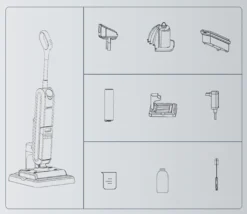 Uwant X100 Tragbarer Kabelloser All-in-One-Nass-Trocken-Staubsauger Für Mehrere Oberflächen Patentierte Doppelwalzenbürste Und Haarschneidegerät Selbstreinigende Intelligente Schmutzerkennung 600-ml-Wassertank 4000-mAh-Akku - Schwarz -Staubsauger Förderung 3c9860d84e24f1b4e4b402232381aa40
