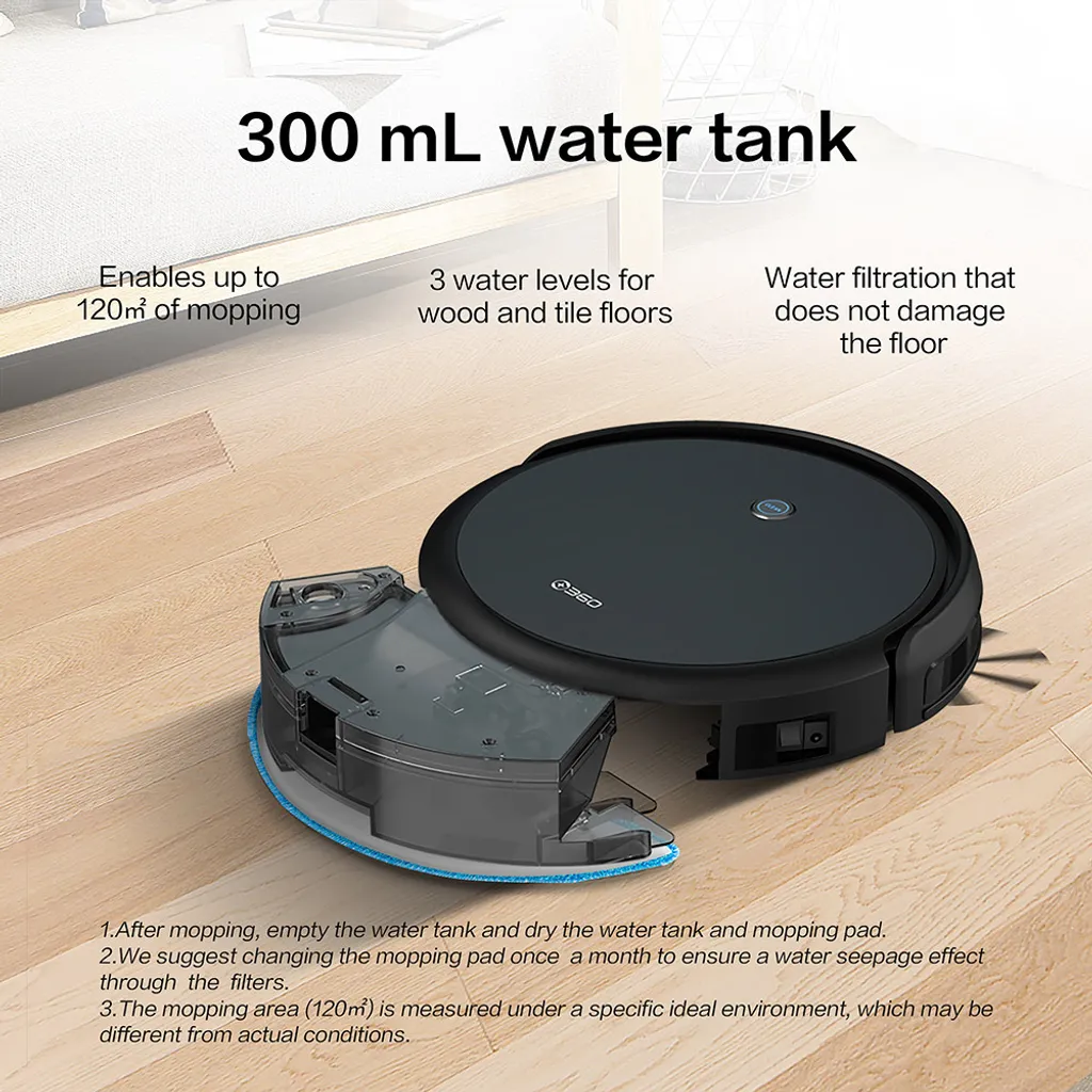 360 C50 Saugroboter Nass & Trocken Staubsauger 2600pa Smart Vacuum Robot Cleaner 13 360 C50 Saugroboter Nass & Trocken Staubsauger 2600pa Smart Vacuum Robot Cleaner – Bild 13