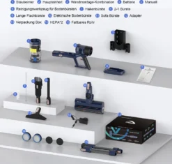 Akku Staubsauger-Staubsauger 30KPA/480W,S7 Staubsauger Kabellos,Starke Saugleistung Bis Zu 65 Min Laufzeit, 7-in-1 Staubsauger Beutellos, Smartes Touch Display, 180 ° Faltbar, 4 Leistungstufe -Staubsauger Förderung 3dca2b3625aac62fe273da87611b6e50