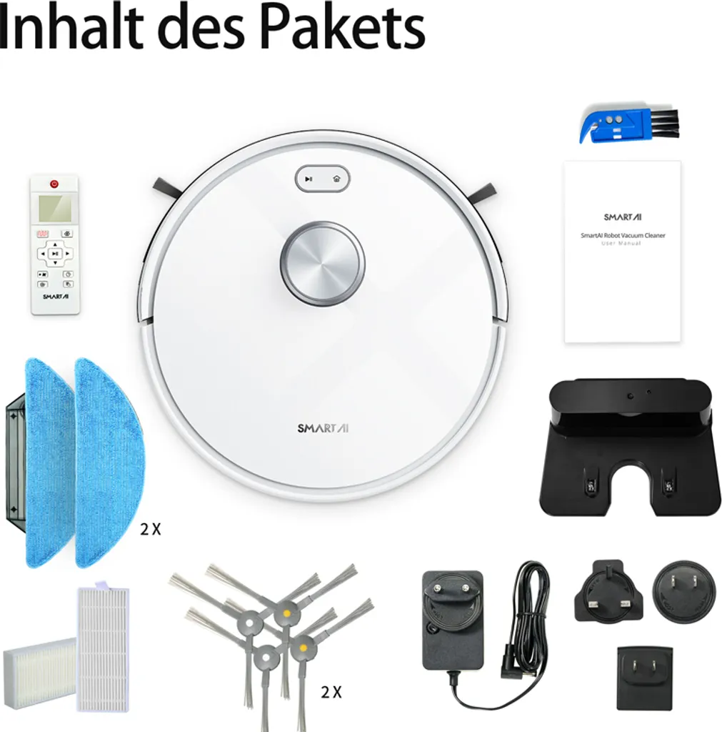 S7 MAX Laser Navigation Slam Routenplanung Smart Staubsauger Roboter Saugroboter Große Saug Flüsterleises Karte Speicher Fegen Boden Mopping Roboter International Version 17 S7 MAX Laser Navigation Slam Routenplanung Smart Staubsauger Roboter Saugroboter Große Saug Flüsterleises Karte Speicher Fegen Boden Mopping Roboter International Version – Bild 17