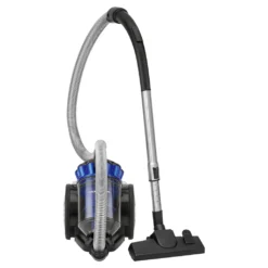 ProfiCare Bodenstaubsauger PC-BS 3040, Eco-Cyclon Twin-Spin Bodenstaubsauger, Beutellose Filtertechnik, 4-Fach Mikrofiltersystem, HEPA-Filter, Edelstahl-Teleskoprohr (höhenverstellbar), Extra Großer Aktionsradius (8,3 M), 700 Watt, Blau-schwarz -Staubsauger Förderung 406bd067fa414915b505884d555b91f9