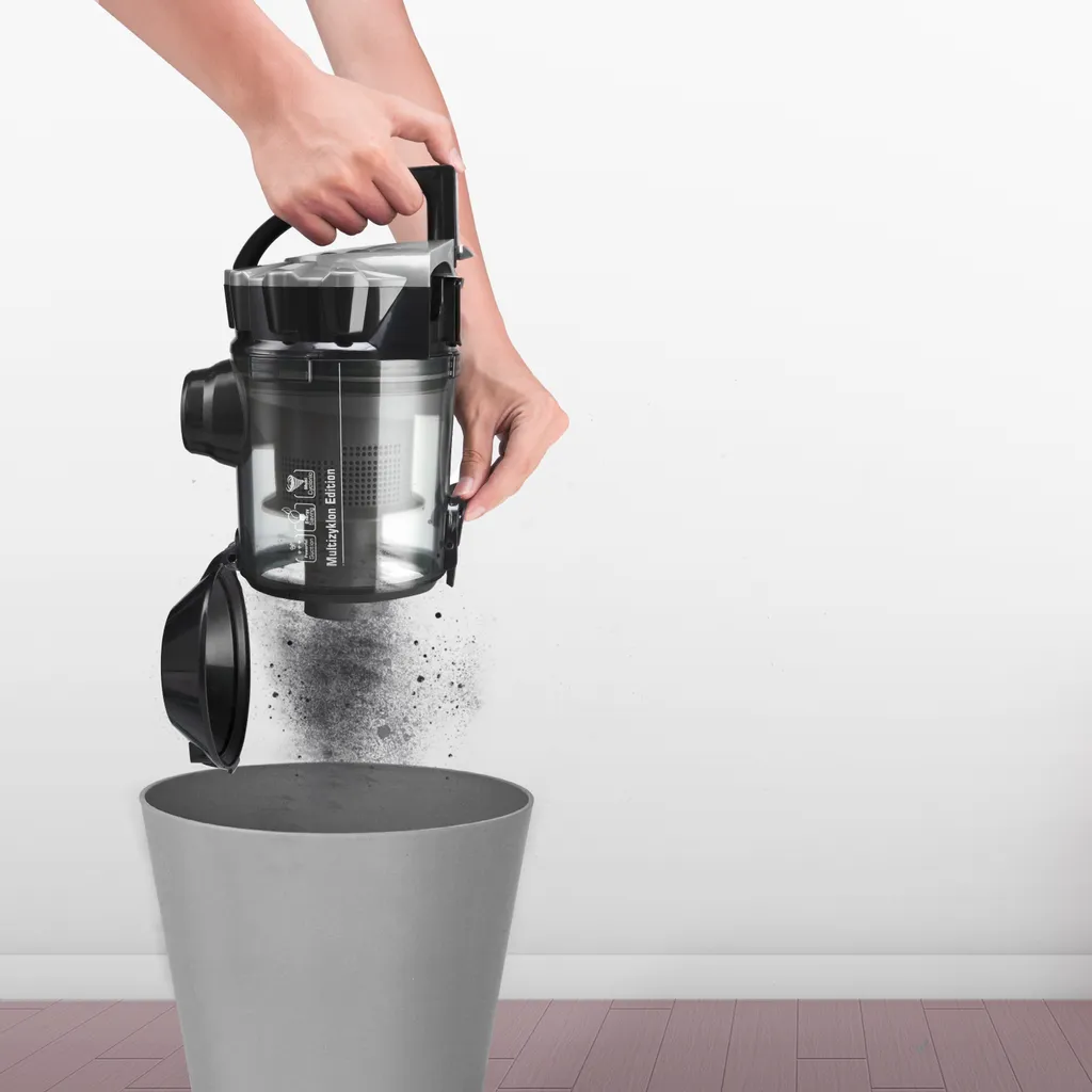 Monzana Staubsauger Beutellos Zubehör HEPA-Filter 700 W Leistungsstark 8 M Radius Haushalt Bodenstaubsauger Multi Zyklon, Farbe:silber/grau 5 Monzana Staubsauger Beutellos Zubehör HEPA-Filter 700 W Leistungsstark 8 M Radius Haushalt Bodenstaubsauger Multi Zyklon, Farbe:silber/grau – Bild 5