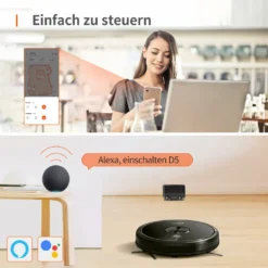 ULTENIC D5 Saugroboter Mit Mop Ultradünner Roboter, Bluetooth Und WIFI Verbunden, 3000 Pa Saugkraft, 2600 MAh Akku, Staubsauger Roboter 17 ULTENIC D5 Saugroboter Mit Mop Ultradünner Roboter, Bluetooth Und WIFI Verbunden, 3000 Pa Saugkraft, 2600 MAh Akku, Staubsauger Roboter -Staubsauger Förderung 4c1fcfbf5df0b4371e1be70fe9c2a1f9
