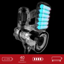 Monzana Akku Staubsauger 4 In 1 Kabelloser Handstaubsauger LED-Elektrobürste Beutellos Leise Starke Saugkraft Bis 40 Min, Farbe:Grau -Staubsauger Förderung 4c4e142883f38ccb358206425bfeb219