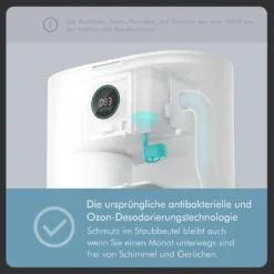 Roidmi EVE Plus Roboter Staubsauger Nass-Trocken-Saugroboter,50 Watt,2700pa Mit Sauberer Basis Und Beutel,Weiß -Staubsauger Förderung 4cc969fb3d87f8e677f45888f69062e9