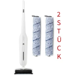 Nilfisk 128390053 Set Combi + EU Washer Hartbodenreiniger + Extra-Bürstrolle, Wischen, Saugen & Trocknen In Einem, Selbstreinigungsfunktion, 2 Tanks