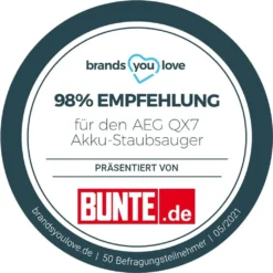 AEG QX7-1-P5IB 2in1 Akku-Staubsauger (Schlanke Bauform, Power-Softrolle, Besonders Effektiv Auf Hartböden, Bis Zu 50 Min Laufzeit, 21,6 Volt, Inkl. Zubehör -Staubsauger Förderung 52e085be03fcece2acb1c97b8960ef17