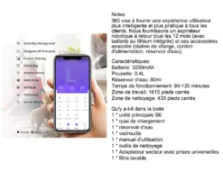 360 S6 Smart Saugroboter Staubsauger Automatisch APP 3200mAh Roboterstaubsauger Vacuum Reinigung Schwarz -Staubsauger Förderung 5abacc4b79dabfe590e8c2db82e6131b