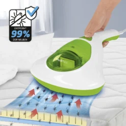 MAXXMEE Milben-Handstaubsauger Mit UV-C Licht - 300 W - Weiß/limegreen Milben Sauger UV Licht Handstaubsauger Entferner Allergiker Handsauger MAXXMEE -Staubsauger Förderung 5b3f48564794d60041122b1e0b3c90d9