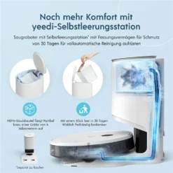Yeedi Vac Max Saugroboter Mit Wischfunktion 3000Pa Teppicherkennung Staubsauger Roboter -Staubsauger Förderung 6166683c3ca7b9690810d6f0b93d745c