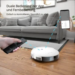SmartAI Saugroboter Staubsauger Roboter APP Fernbedienung 2600Pa Staubsauger Weiß -Staubsauger Förderung 65e228f467a3cdf0e54461095ac55167