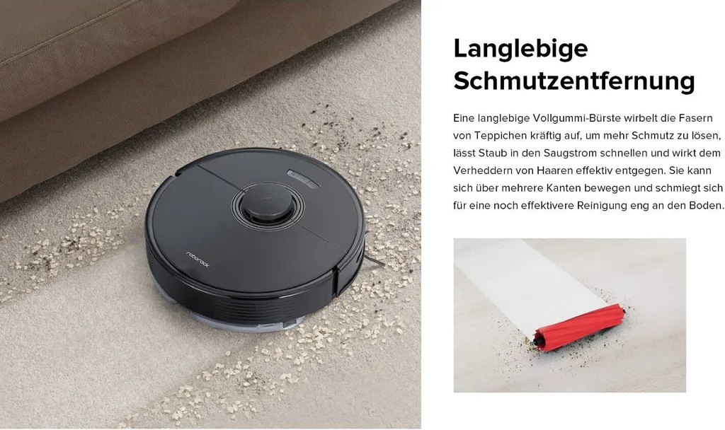 Roborock Q7 Max+ Staubsauger Roboter Mit Absaugerstation/Auto-Empty Dock Pure (2,5 L) 4200Pa Saugroboter Kehrroboter EU Schwarz 14 Roborock Q7 Max+ Staubsauger Roboter Mit Absaugerstation/Auto-Empty Dock Pure (2,5 L) 4200Pa Saugroboter Kehrroboter EU Schwarz – Bild 14