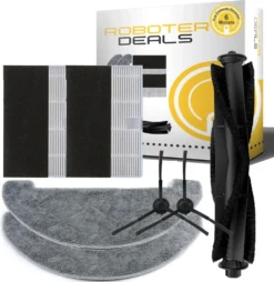 Zubehör Set, Ersatzteile Für Horniture Q6 (2x Seitenbürste, 1x Hauptbürste, 2x Filter, 2x Pad)