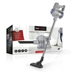 MAXXMEE Akku-Zyklon-Staubsauger - Bis Zu 35 Minuten Dauerbetrieb - Hellgrau/blau Akku Zyklon Staubsauger Kabellos Handsauger Bodensauger Beutellos Sauger -Staubsauger Förderung 78c3f693c17021a54a52333de7e854c9