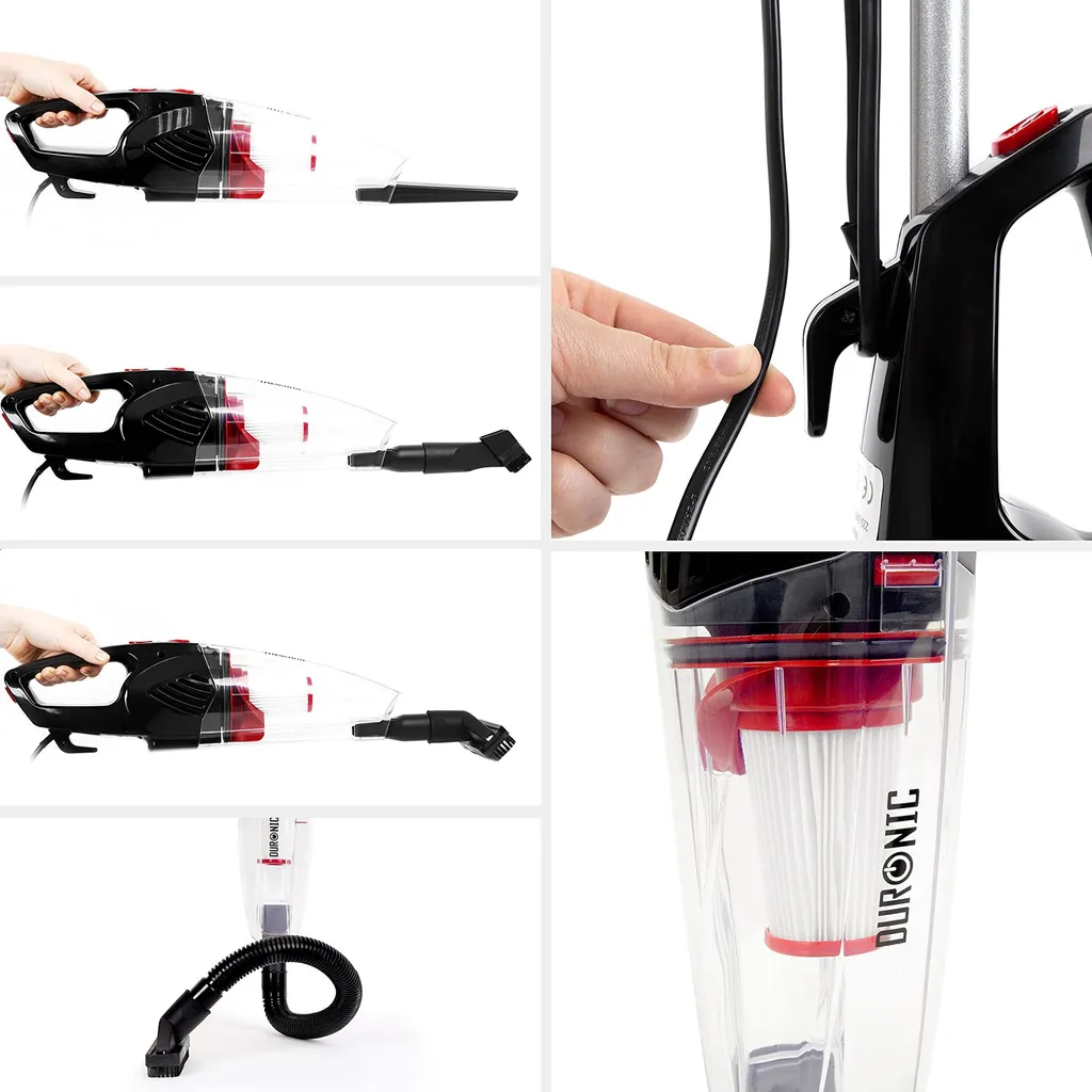 Duronic VC8 /BK Beutelloser Staubsauger | 800 Watt | Handstaubsauger | Standstaubsauger | Stielstaubsauger | 2-in-1 Staubsauger | HEPA Filter 6 Duronic VC8 /BK Beutelloser Staubsauger | 800 Watt | Handstaubsauger | Standstaubsauger | Stielstaubsauger | 2-in-1 Staubsauger | HEPA Filter – Bild 6
