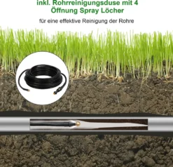 Wolketon 15m Rohrreinigungsschlauch Rohrreiniger Set Für Kärcher Kränzle K2 - K7 Hochdruckreiniger -Staubsauger Förderung 89ab46e81f92bcf48dace5733566905a