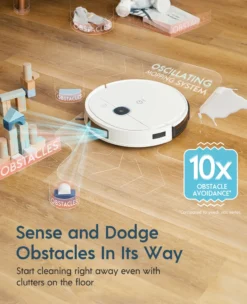 Yeedi Vac 2 Pro Saugroboter Mit Wischfunktion, Oszillation-Wischfunktion, 3D-Hindernisvermeiden, 3000 Pa, 240 Min, Intelligente Optische Kartierung, Kompatibel Mit Absaugstation (einzeln Zu Kaufen) -Staubsauger Förderung 8d5dbd5a1769a0e90b55f7791433c25d 1