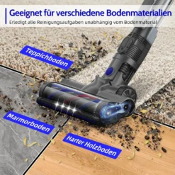 Akku Staubsauger, Kabellos, Beutellos, Akkusauger, Handstaubsauger Akku, Stabstaubsauger, Stielstaubsauger, Staubsauger Tierhaare, Teppich, Parkett, 25,000 Pa 5-in-1, Bis Zu 50 Min Laufzeit Mit LED Elektrobürste, Teleskoprohr, Wandhalterung 13 Akku Staubsauger, Kabellos, Beutellos, Akkusauger, Handstaubsauger Akku, Stabstaubsauger, Stielstaubsauger, Staubsauger Tierhaare, Teppich, Parkett, 25,000 Pa 5-in-1, Bis Zu 50 Min Laufzeit Mit LED Elektrobürste, Teleskoprohr, Wandhalterung -Staubsauger Förderung 8dc64784ae1e71d0fa329c5c208d401a