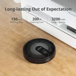 Kyvol Staubsauger Roboter 2200Pa Saugleistung, Saugroboter Mit Raumkarte, 150Min. Laufzeit,Sprachsteuerung,inkls. Magnetstreifen, Reinigt Hartböden, Teppiche, Tierhaare -Staubsauger Förderung 8f78161a194c249ec8135c6df8e380a0