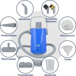 LEBENLANG Dampfreiniger Handgerät Steam Cleaner - 1000W & 300ml Mit 9 Zubehör | Polsterreiniger Gerät | Polster Handdampfreiniger Polstermöbel Fugenreiniger Für Bad Fliesen | Premium Dampf Reiniger… -Staubsauger Förderung 8f78c8ed6fbbd16580fbc4b4cb770098