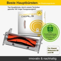 Hauptbürste (Kombibürste) Für Xiaomi Roborock S5, S5 MAX, S6, S6 Pure, S6 MAX -Staubsauger Förderung 97f84dd87966e0c0e086445e68af7128