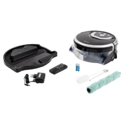 MEDION Wischroboter Mit Wassertank P10W (Modell 2021, Intelligente Navigation, Bodenreiniger Mit Walze Für Holzboden Hartboden Parkett, Getrennter Schmutzwassertank/Frischwassertank) -Staubsauger Förderung 991de7ead2c46721059502d27f675571