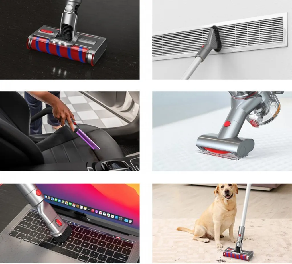 Redroad V17 Silberner Kabelloser Handstaubsauger 3 Redroad V17 Silberner Kabelloser Handstaubsauger – Bild 3