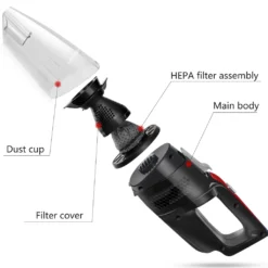 Aigostar Mars 33LBY - Kabelloser Zyklon-Handstaubsauger, Nass- Und Trockensaugung, 2050mAh Akku, 500ml Tank, HEPA Filter -Staubsauger Förderung 9aff44fc89ea2f3504155eda31c6a531