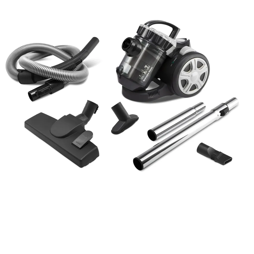 Monzana Staubsauger Beutellos Zubehör HEPA-Filter 700 W Leistungsstark 8 M Radius Haushalt Bodenstaubsauger Multi Zyklon, Farbe:silber/grau 4 Monzana Staubsauger Beutellos Zubehör HEPA-Filter 700 W Leistungsstark 8 M Radius Haushalt Bodenstaubsauger Multi Zyklon, Farbe:silber/grau – Bild 4