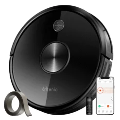 ULTENIC D5 Saugroboter Mit Mop Ultradünner Roboter, Bluetooth Und WIFI Verbunden, 3000 Pa Saugkraft, 2600 MAh Akku, Staubsauger Roboter