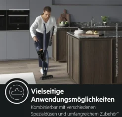AEG QX7-1-P5IB 2in1 Akku-Staubsauger (Schlanke Bauform, Power-Softrolle, Besonders Effektiv Auf Hartböden, Bis Zu 50 Min Laufzeit, 21,6 Volt, Inkl. Zubehör -Staubsauger Förderung a5a897eb95f60e4aa2ade6c949b373f5