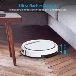 MEDION Saugroboter Mit Ladestation E32 (Modell 2021, Roboterstaubsauger Für Hartböden, Fliesen, Laminat, Tierhaar Optimiert, Direktabsaugung, Autom. Rückkehr Zur Ladestation) -Staubsauger Förderung a6f337579fae735b765e2cbd2a4fdc84