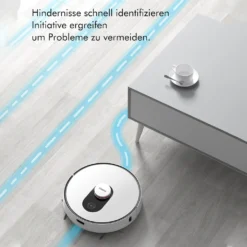 Roidmi EVE Plus Roboter Staubsauger Nass-Trocken-Saugroboter,50 Watt,2700pa Mit Sauberer Basis Und Beutel,Weiß -Staubsauger Förderung a8c38ca6b3c946eeb117d5f2941f6b23