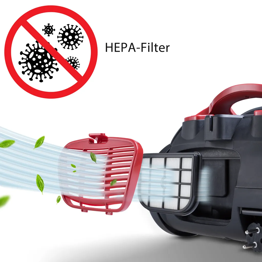 Deuba Staubsauger 900 Watt Beutelloser Multi-Zyklon-Staubsauger Leistungsstark Volumenbehälter Waschbarer HEPA-Filter Kompakt 3 Deuba Staubsauger 900 Watt Beutelloser Multi-Zyklon-Staubsauger Leistungsstark Volumenbehälter Waschbarer HEPA-Filter Kompakt – Bild 3