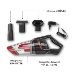 MAXXMEE Akku-Handstaubsauger Nass & Trocken - Rot/schwarz -Staubsauger Förderung ad94e986d6f863ee69e45962f73b65fa
