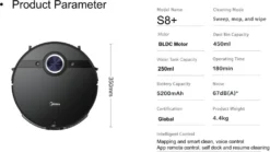 Midea S8+ Saugroboter 5200mAh Bl | 714307 Mit Behälterstation -Staubsauger Förderung b01b4cee13ce3c073b3e0d808faac0b8