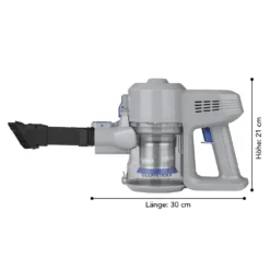 CLEANmaxx Akku-Zyklon-Staubsauger 22,2V - Hellgrau/blau -Staubsauger Förderung b41c97213eda52133d3ff8682aaa3f0a